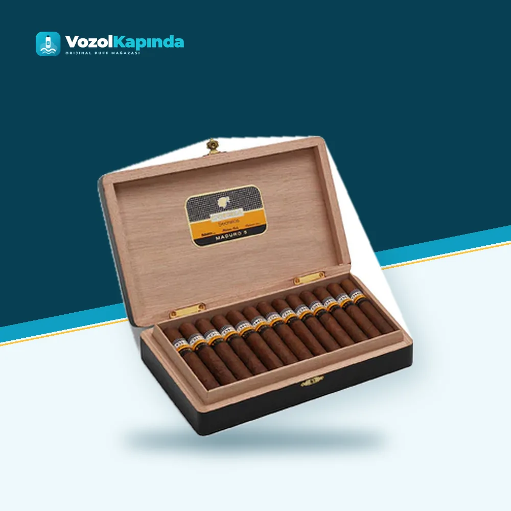 Cohiba Maduro 5 Secretos 25’s Puro FREESHOP Orijinal Ambalaj Cohiba Maduro 5 Secretos 25’s Puro FREESHOP paket görünümü