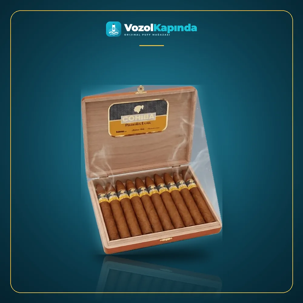 Cohiba Piramides Extra10’s Puro FREESHOP ön yüz görseli, orijinal ambalaj