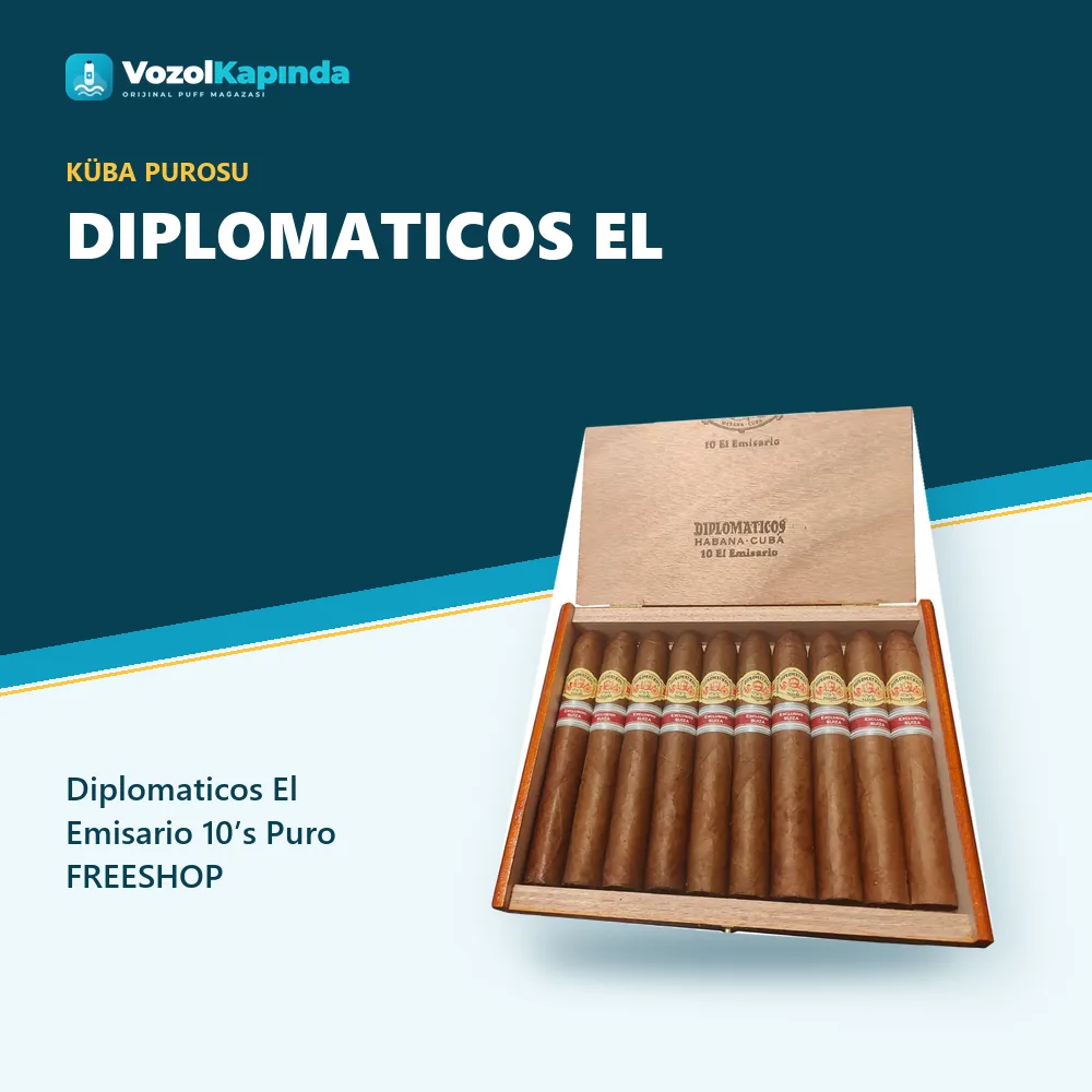 Diplomaticos El Emisario 10’s Puro FREESHOP Özellikleri Diplomaticos El Emisario 10’s Puro FREESHOP bilgi kartı, orijinal Küba purosu