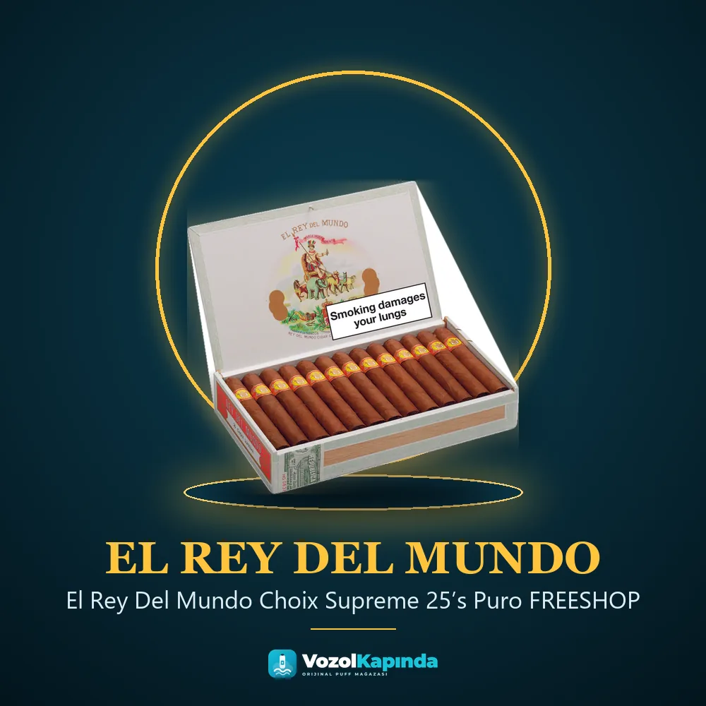 El Rey Del Mundo Choix Supreme 25’s Puro FREESHOP özellikleri: orijinal ürün, kapıda ödeme, gizli paket