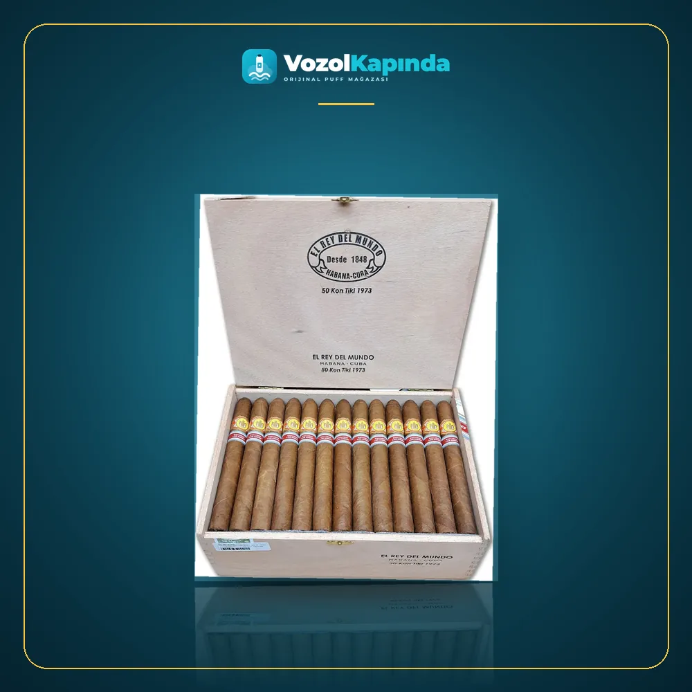 El Rey Del Mundo Kon Tiki 1973 2017 50’s Puro FREESHOP Ürün Görseli El Rey Del Mundo Kon Tiki 1973 2017 50’s Puro FREESHOP ön yüz görseli, orijinal ambalaj