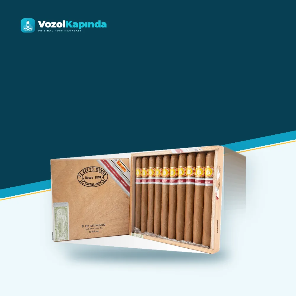 El Rey Del Mundo Taínos 10’s Puro FREESHOP Orijinal Ambalaj El Rey Del Mundo Taínos 10’s Puro FREESHOP paket görünümü