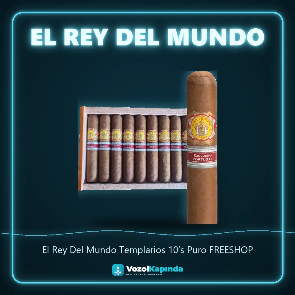 El Rey Del Mundo Templarios 10’s Puro FREESHOP özellikleri: orijinal ürün, kapıda ödeme, gizli paket