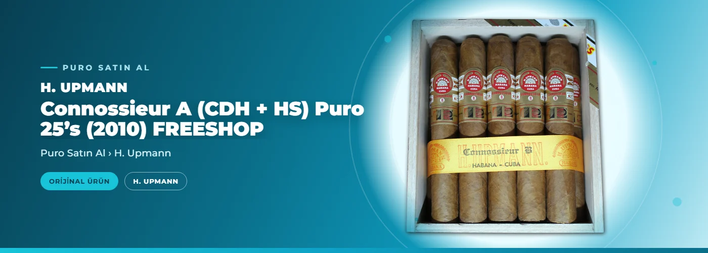 H. Upmann Connossieur A (CDH + HS) Puro 25’s (2010) FREESHOP