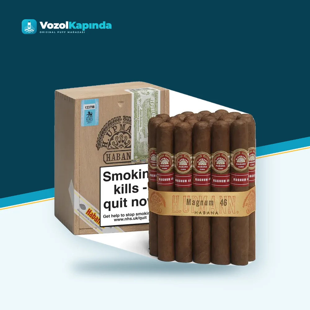 H. Upmann Magnum 50 25’s FREESHOP Orijinal Ambalaj H. Upmann Magnum 50 25’s FREESHOP ön yüz görseli, orijinal ambalaj