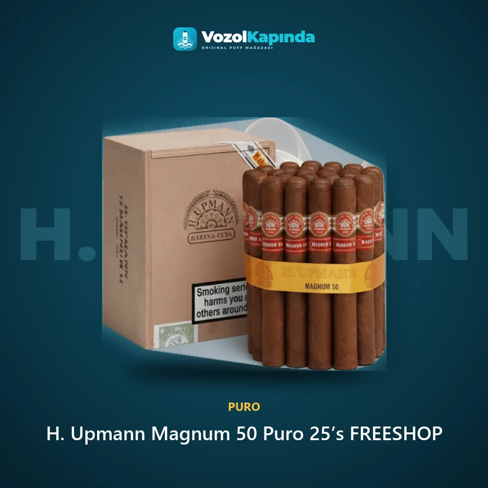 H. Upmann Magnum 50 Puro 25’s FREESHOP Özellikleri H. Upmann Magnum 50 Puro 25’s FREESHOP bilgi kartı, orijinal puro
