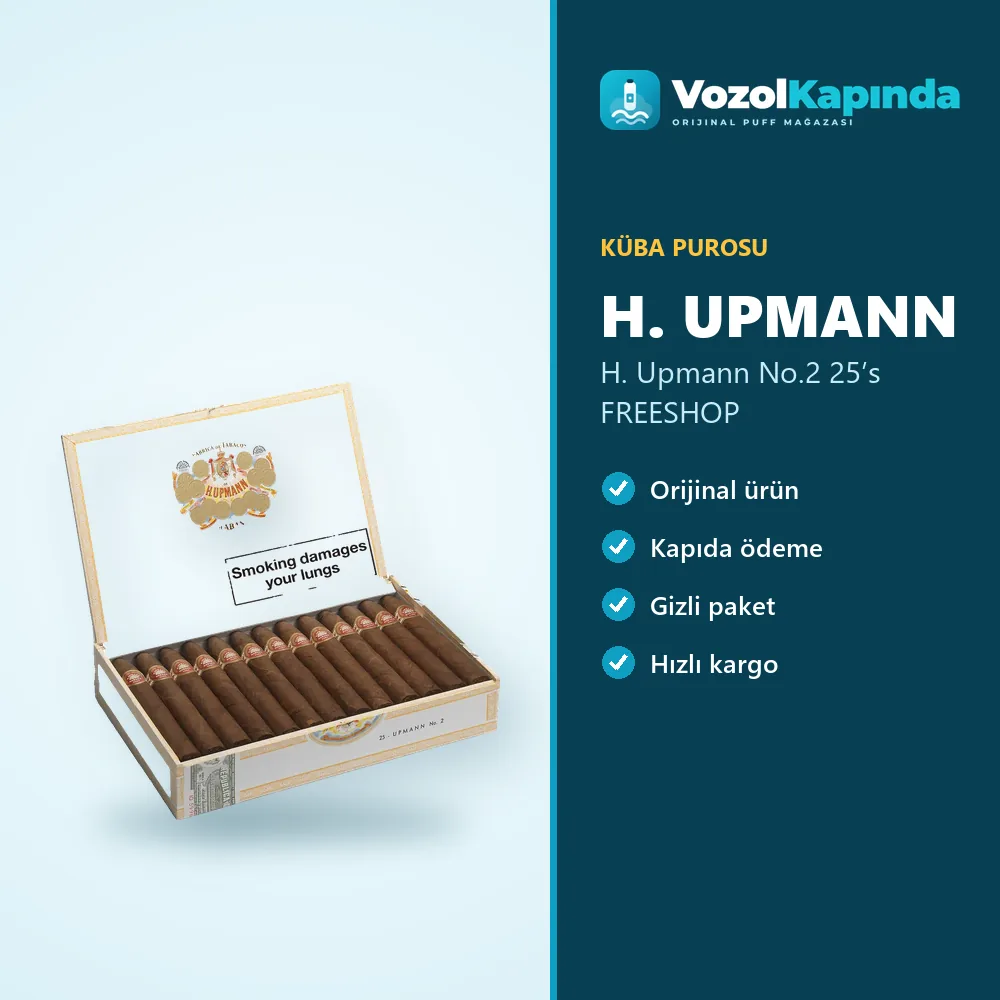 H. Upmann No.2 25’s FREESHOP sipariş avantajları: kapıda ödeme ve gizli paket