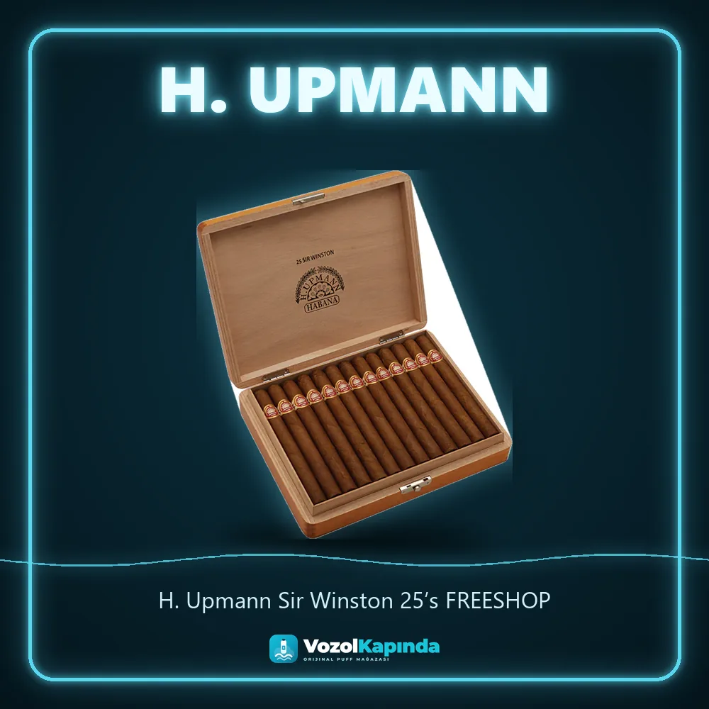 H. Upmann Sir Winston 25’s FREESHOP Özellikleri H. Upmann Sir Winston 25’s FREESHOP bilgi kartı, orijinal Küba purosu