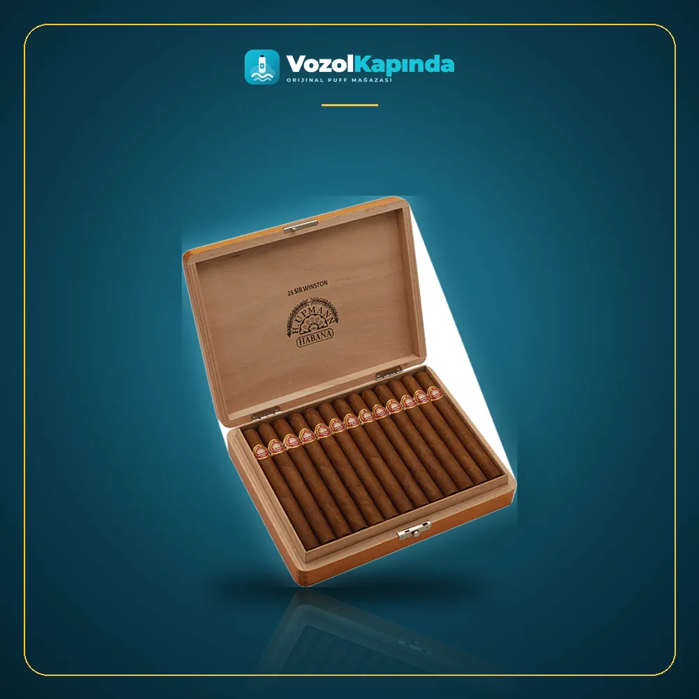H. Upmann Sir Winston 25’s FREESHOP Ürün Görseli H. Upmann Sir Winston 25’s FREESHOP ön yüz görseli, orijinal ambalaj