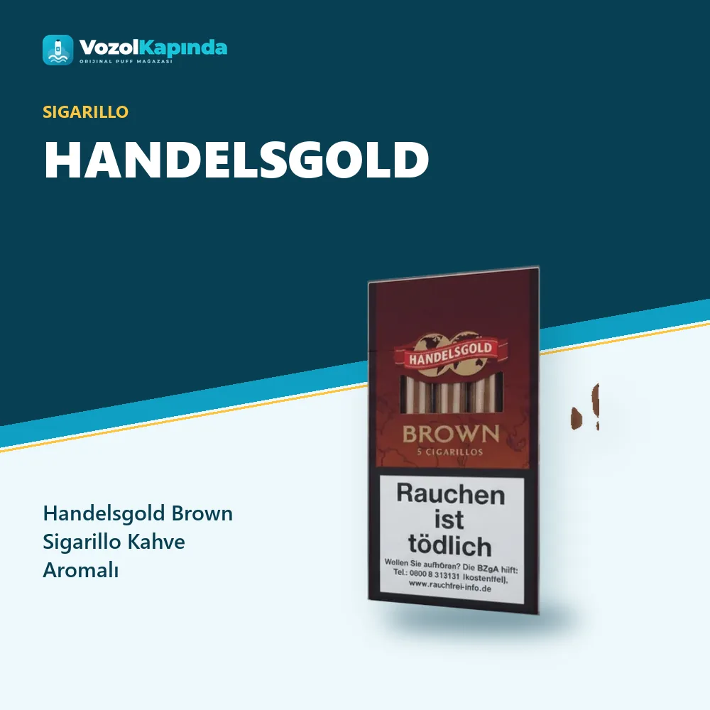 Handelsgold Brown Sigarillo Kahve Aromalı Özellikleri Handelsgold Brown Sigarillo Kahve Aromalı bilgi kartı, orijinal sigarillo