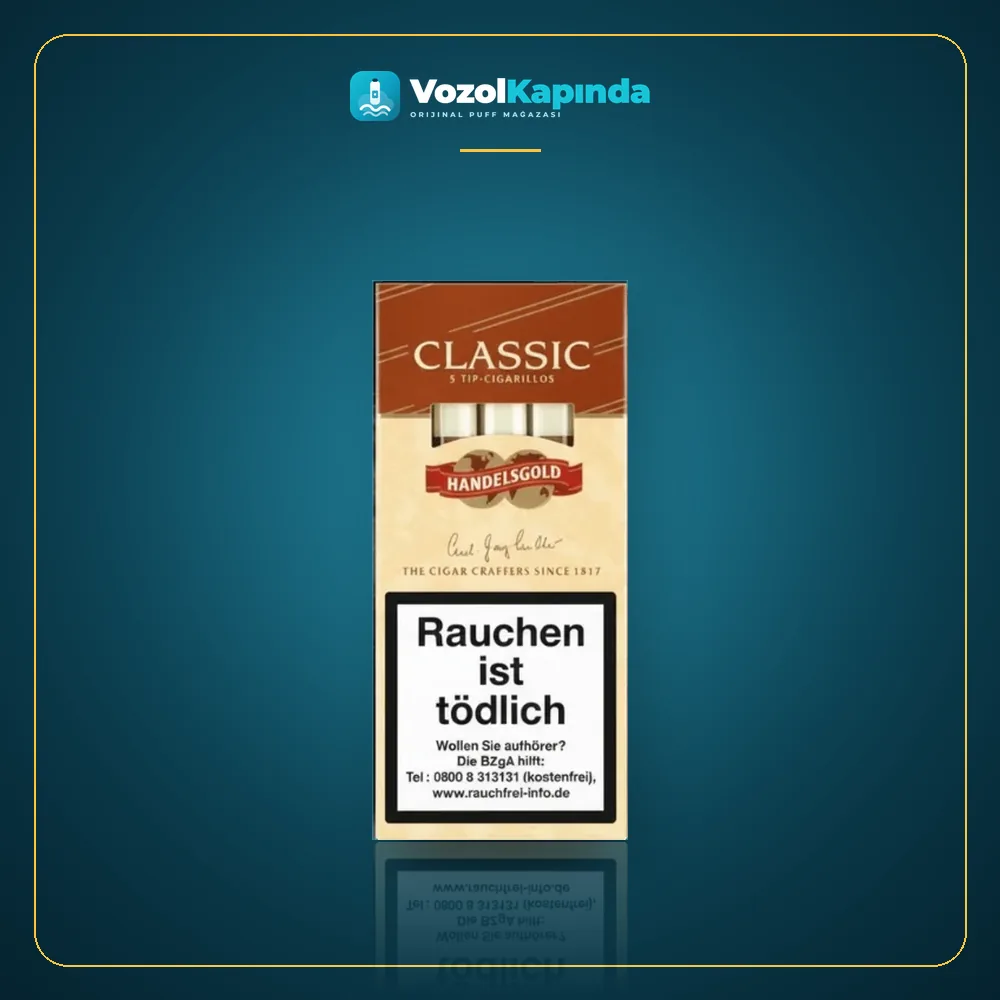 Handelsgold Classic Sigarillo Ağızlıklı Paket Görünümü Handelsgold Classic Sigarillo Ağızlıklı paket görünümü