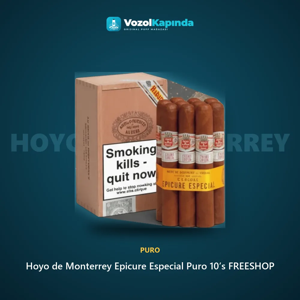 Hoyo de Monterrey Epicure Especial Puro 10’s FREESHOP Özellikleri Hoyo de Monterrey Epicure Especial Puro 10’s FREESHOP sipariş avantajları: kapıda ödeme ve gizli paket
