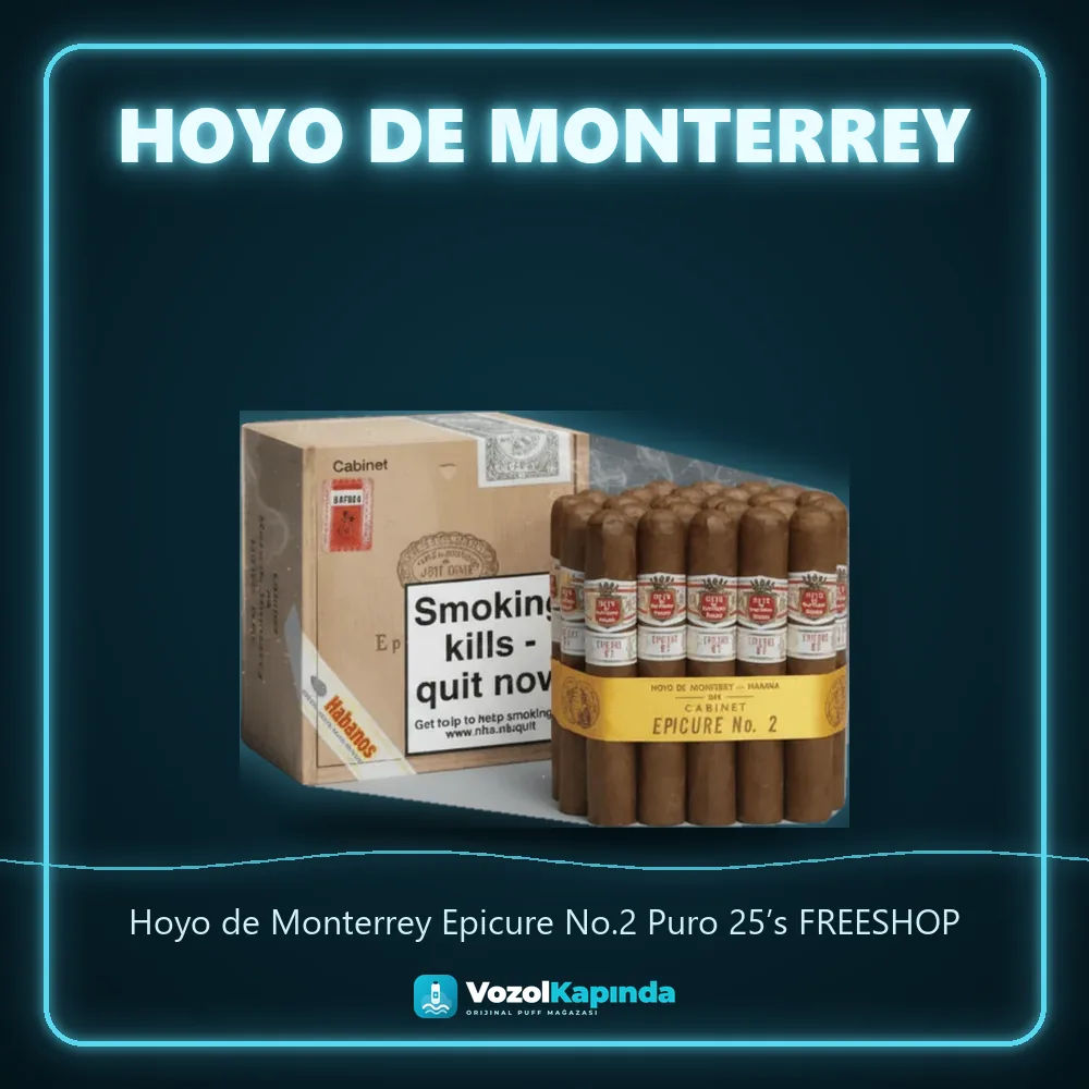 Hoyo de Monterrey Epicure No.2 Puro 25’s FREESHOP Bilgi Kartı Hoyo de Monterrey Epicure No.2 Puro 25’s FREESHOP özellikleri: orijinal ürün, kapıda ödeme, gizli paket