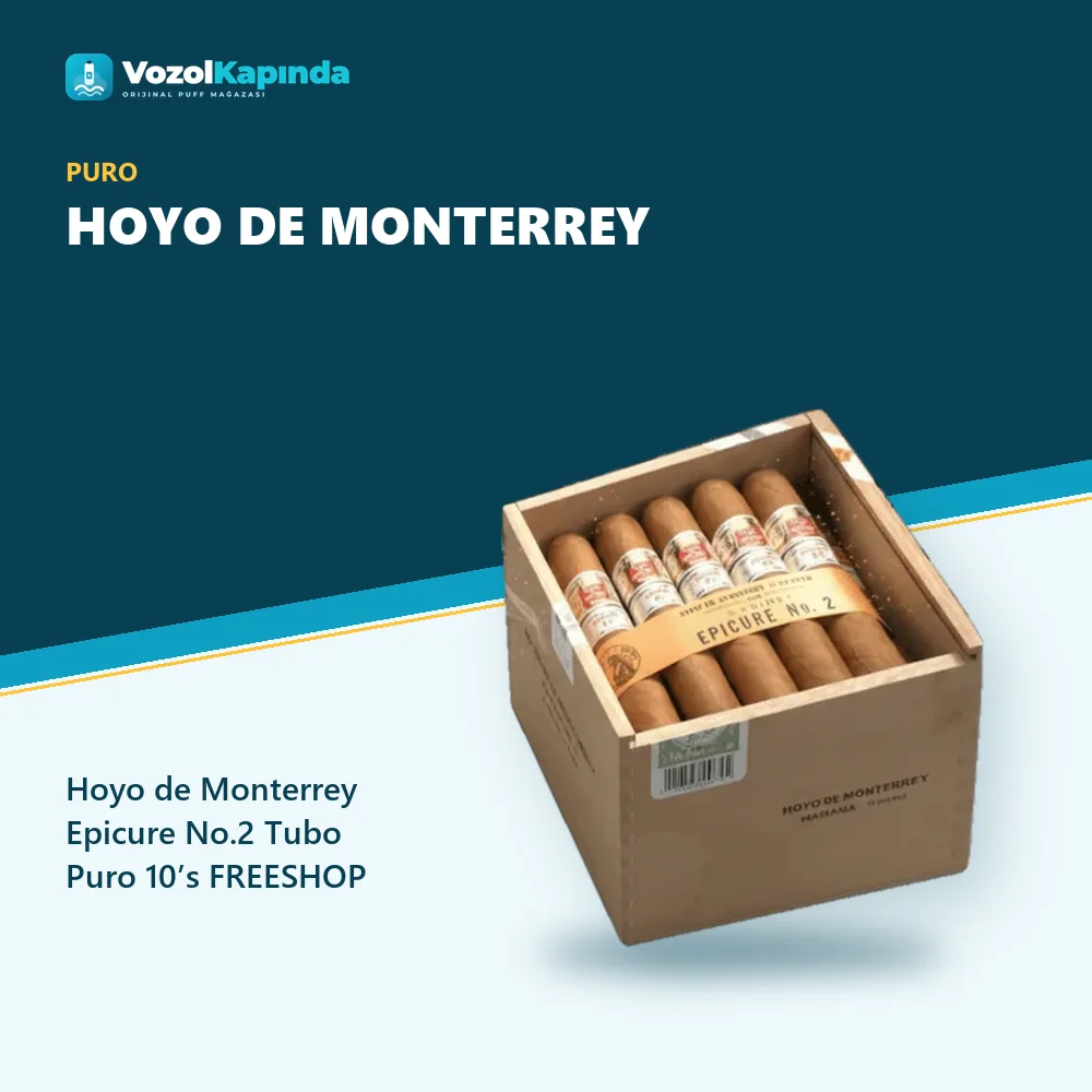 Hoyo de Monterrey Epicure No.2 Tubo Puro 10’s FREESHOP özellikleri: orijinal ürün, kapıda ödeme, gizli paket