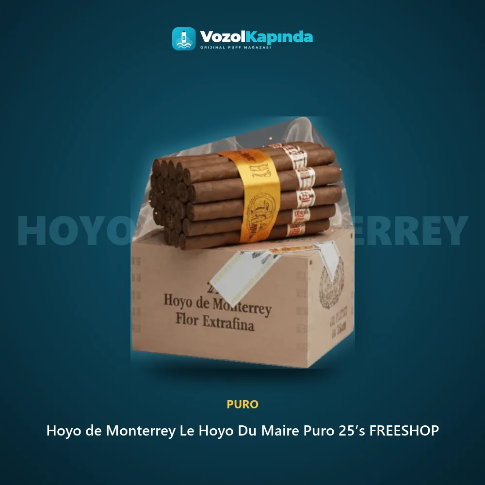 Hoyo de Monterrey Le Hoyo Du Maire Puro 25’s FREESHOP Bilgi Kartı Hoyo de Monterrey Le Hoyo Du Maire Puro 25’s FREESHOP sipariş avantajları: kapıda ödeme ve gizli paket