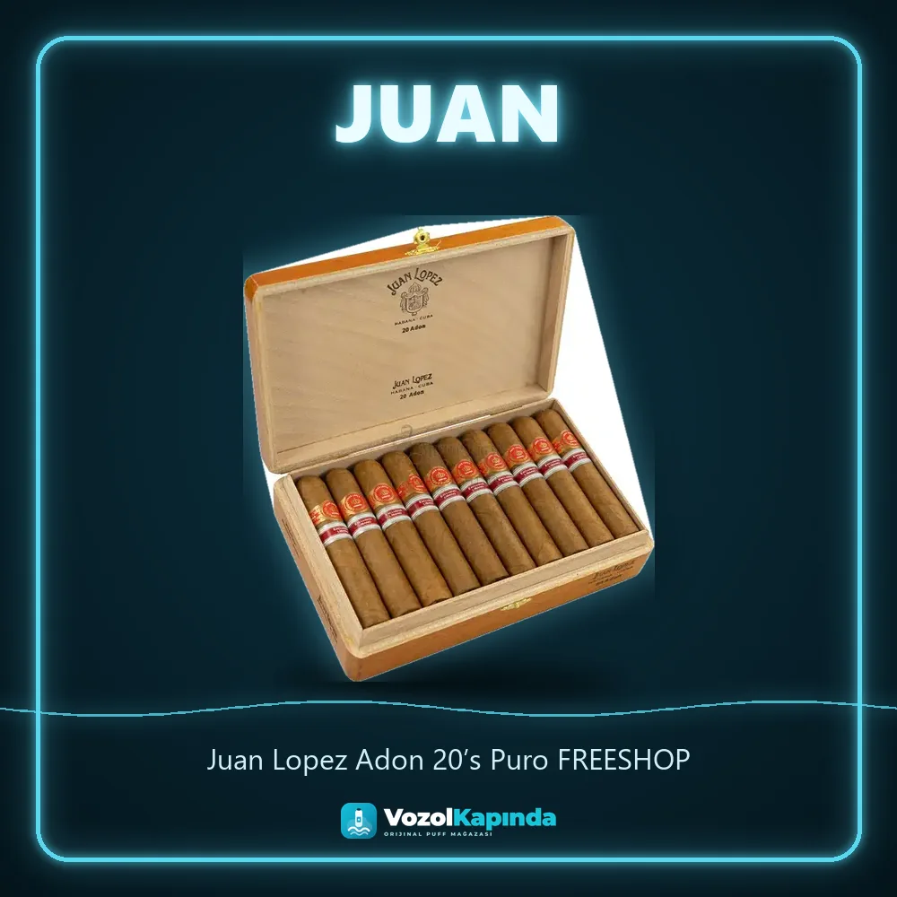 Juan Lopez Adon 20’s Puro FREESHOP Bilgi Kartı Juan Lopez Adon 20’s Puro FREESHOP özellikleri: orijinal ürün, kapıda ödeme, gizli paket