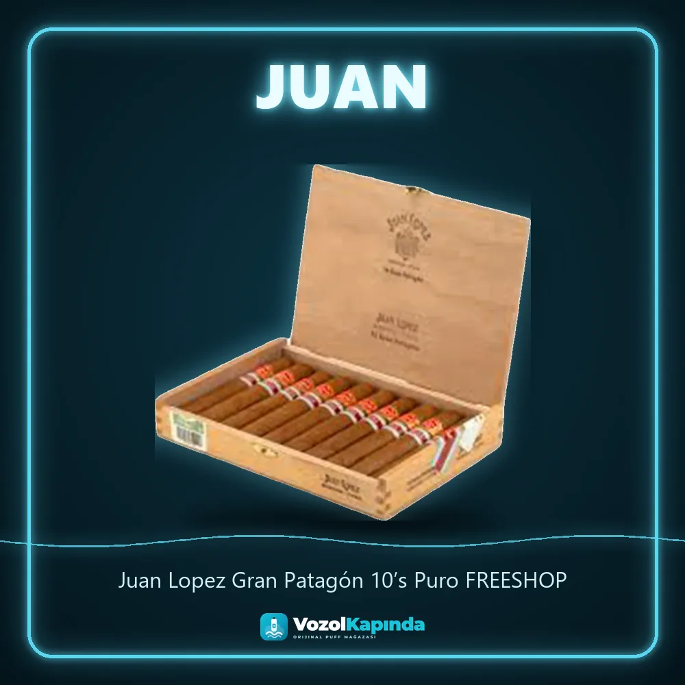 Juan Lopez Gran Patagón 10’s Puro FREESHOP Bilgi Kartı Juan Lopez Gran Patagón 10’s Puro FREESHOP özellikleri: orijinal ürün, kapıda ödeme, gizli paket