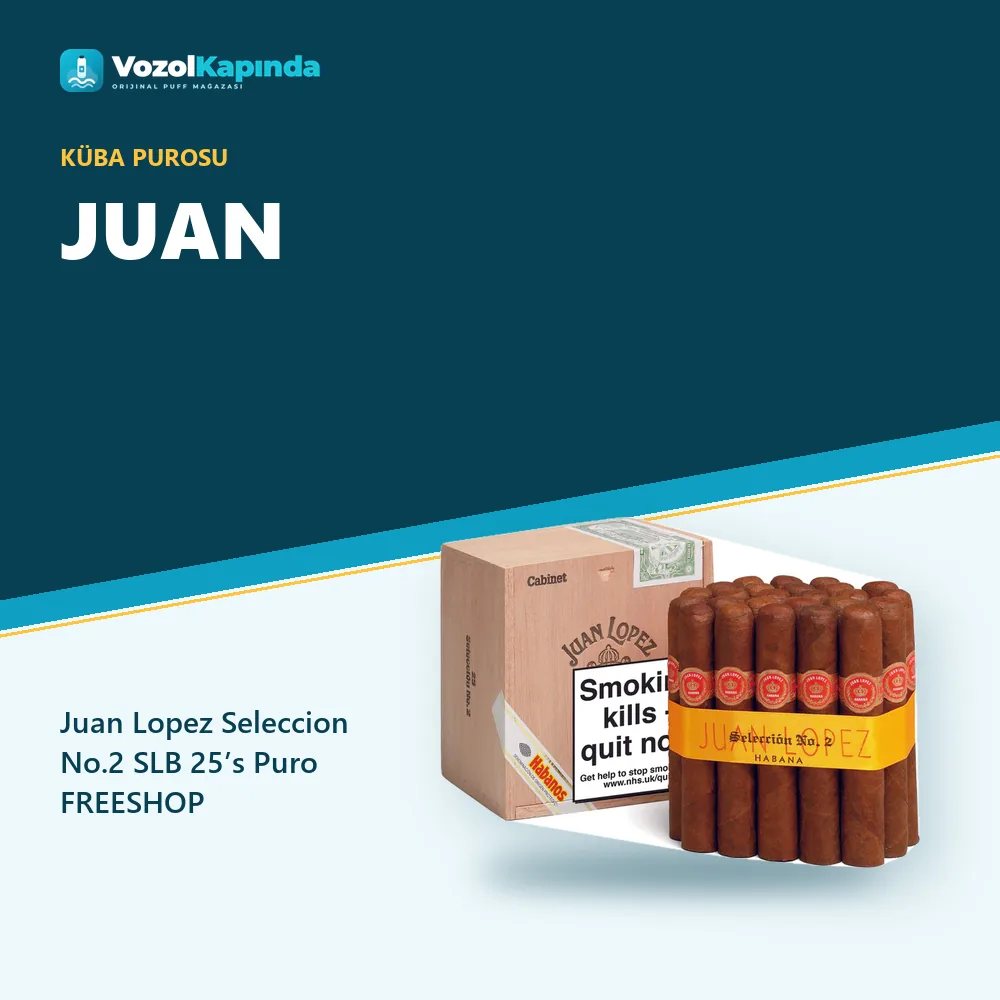 Juan Lopez Seleccion No.2 SLB 25’s Puro FREESHOP özellikleri: orijinal ürün, kapıda ödeme, gizli paket