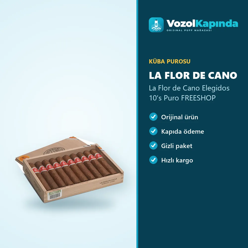 La Flor de Cano Elegidos 10’s Puro FREESHOP sipariş avantajları: kapıda ödeme ve gizli paket
