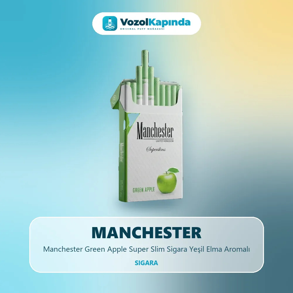 Manchester Green Apple Super Slim Sigara Yeşil Elma Aromalı Sipariş Bilgileri Manchester Green Apple Super Slim Sigara Yeşil Elma Aromalı sipariş avantajları: kapıda ödeme ve gizli paket