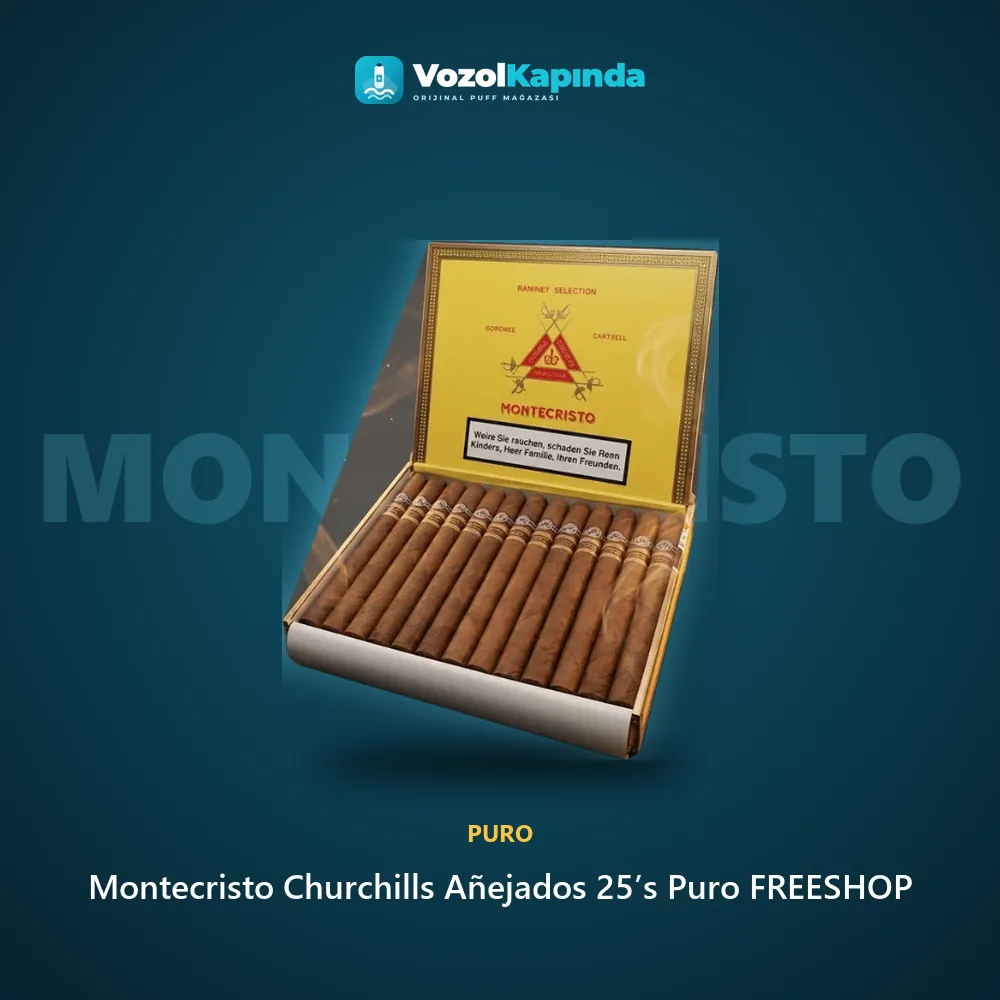 Montecristo Churchills Añejados 25’s Puro FREESHOP Sipariş Bilgileri Montecristo Churchills Añejados 25’s Puro FREESHOP özellikleri: orijinal ürün, kapıda ödeme, gizli paket