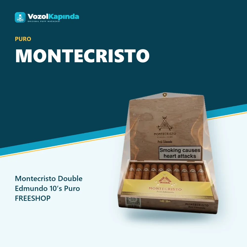Montecristo Double Edmundo 10’s Puro FREESHOP sipariş avantajları: kapıda ödeme ve gizli paket
