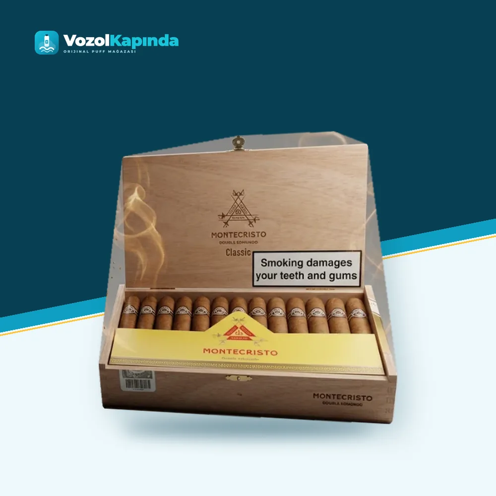 Montecristo Edmundo 25’s Puro FREESHOP ön yüz görseli, orijinal ambalaj