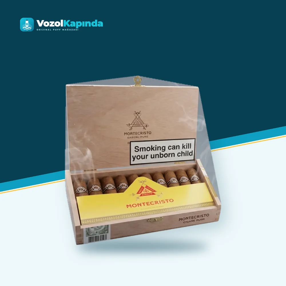 Montecristo Edmundo Tubos 10’s Puro FREESHOP Paket Görünümü Montecristo Edmundo Tubos 10’s Puro FREESHOP ürün görseli, orijinal puro