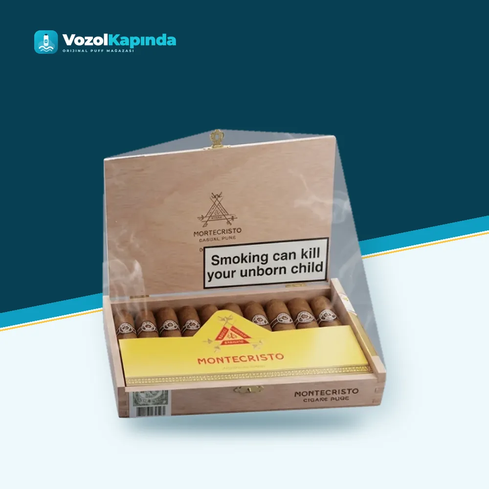 Montecristo Edmundo Tubos 25’s Puro FREESHOP paket görünümü