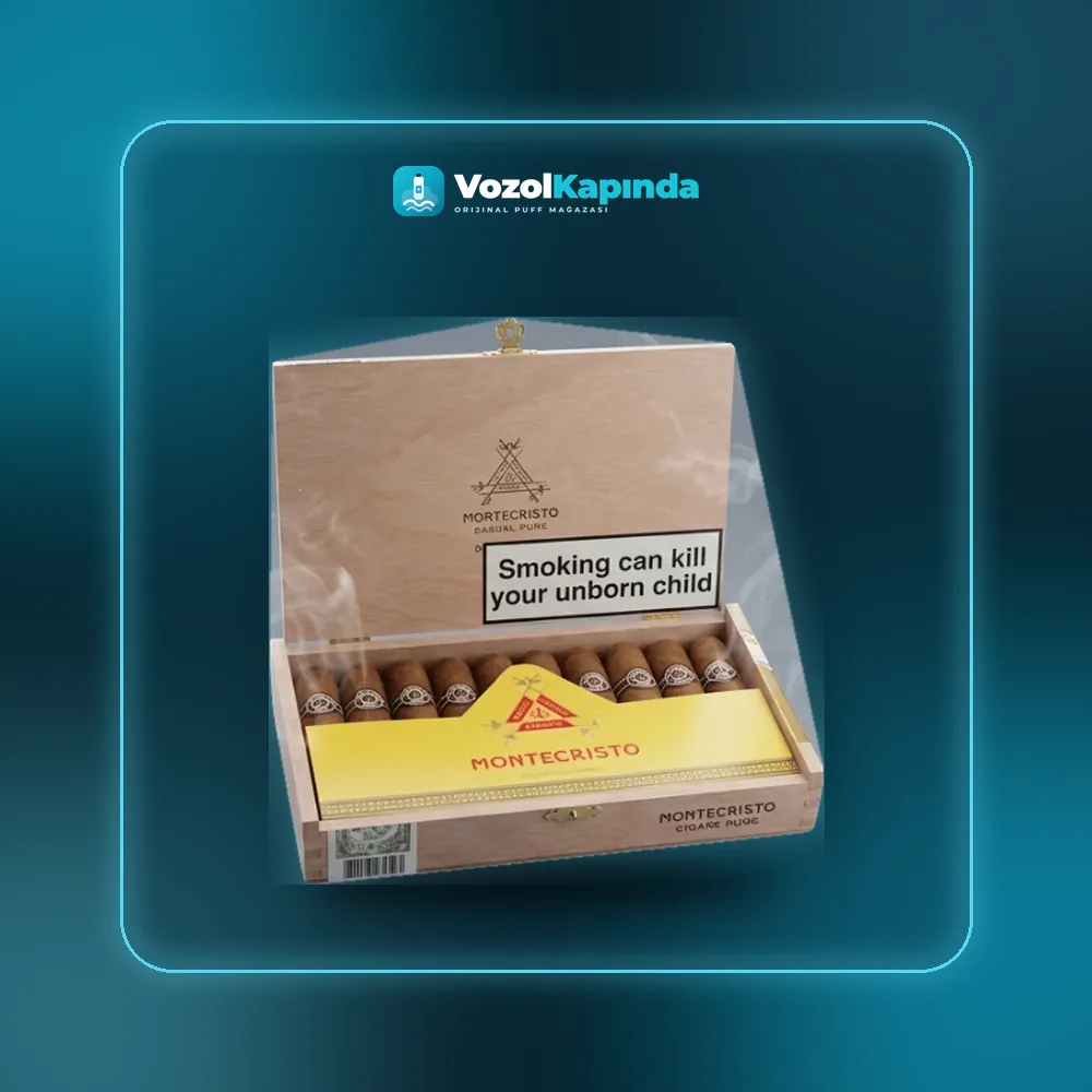 Montecristo Edmundo Tubos 25’s Puro FREESHOP, Vozol Kapında orijinal puro