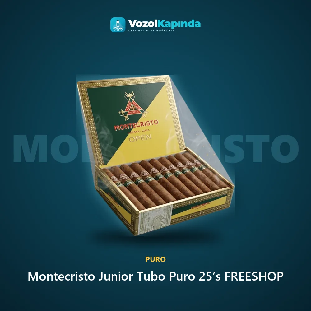 Montecristo Junior Tubo Puro 25’s FREESHOP özellikleri: orijinal ürün, kapıda ödeme, gizli paket