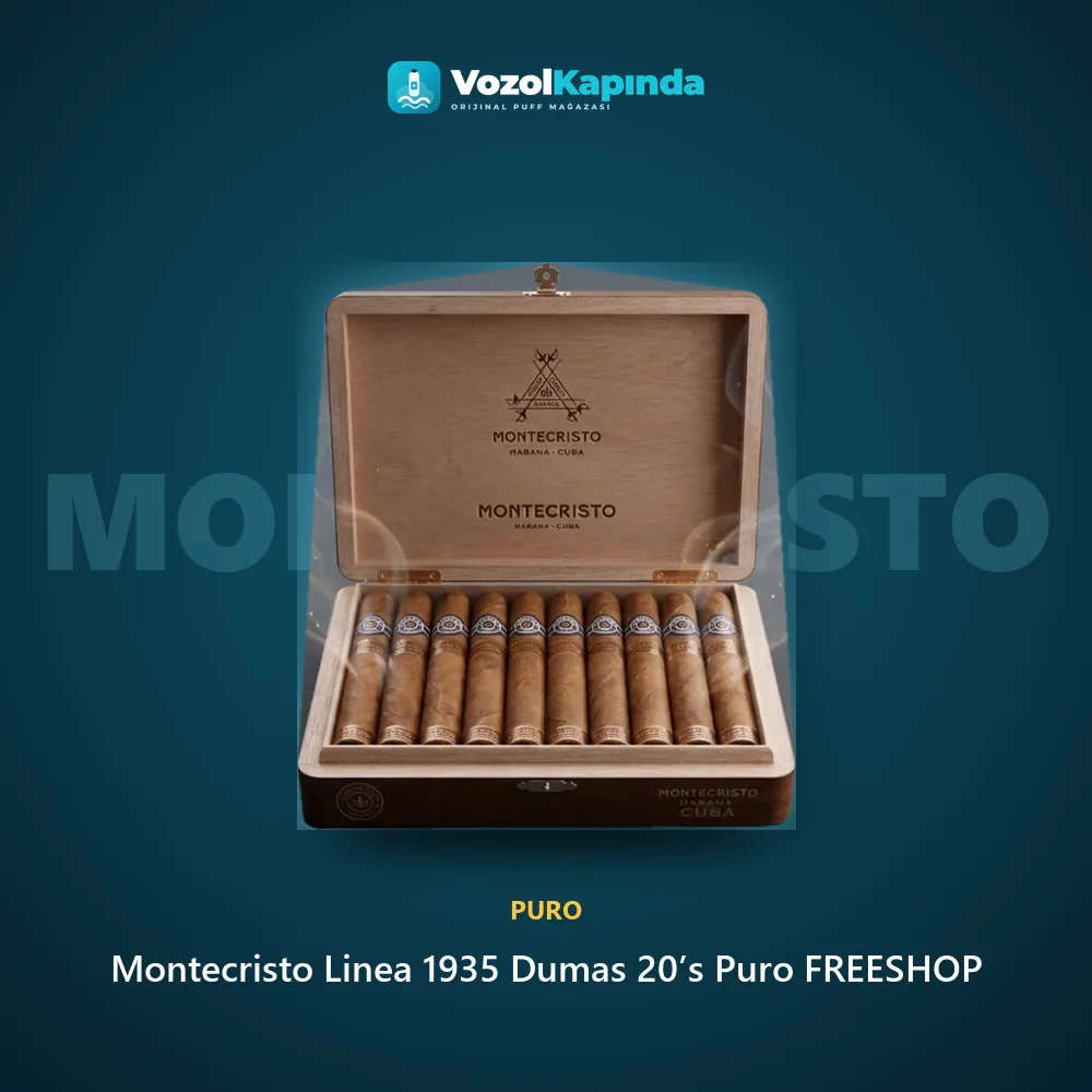 Montecristo Linea 1935 Dumas 20’s Puro FREESHOP sipariş avantajları: kapıda ödeme ve gizli paket