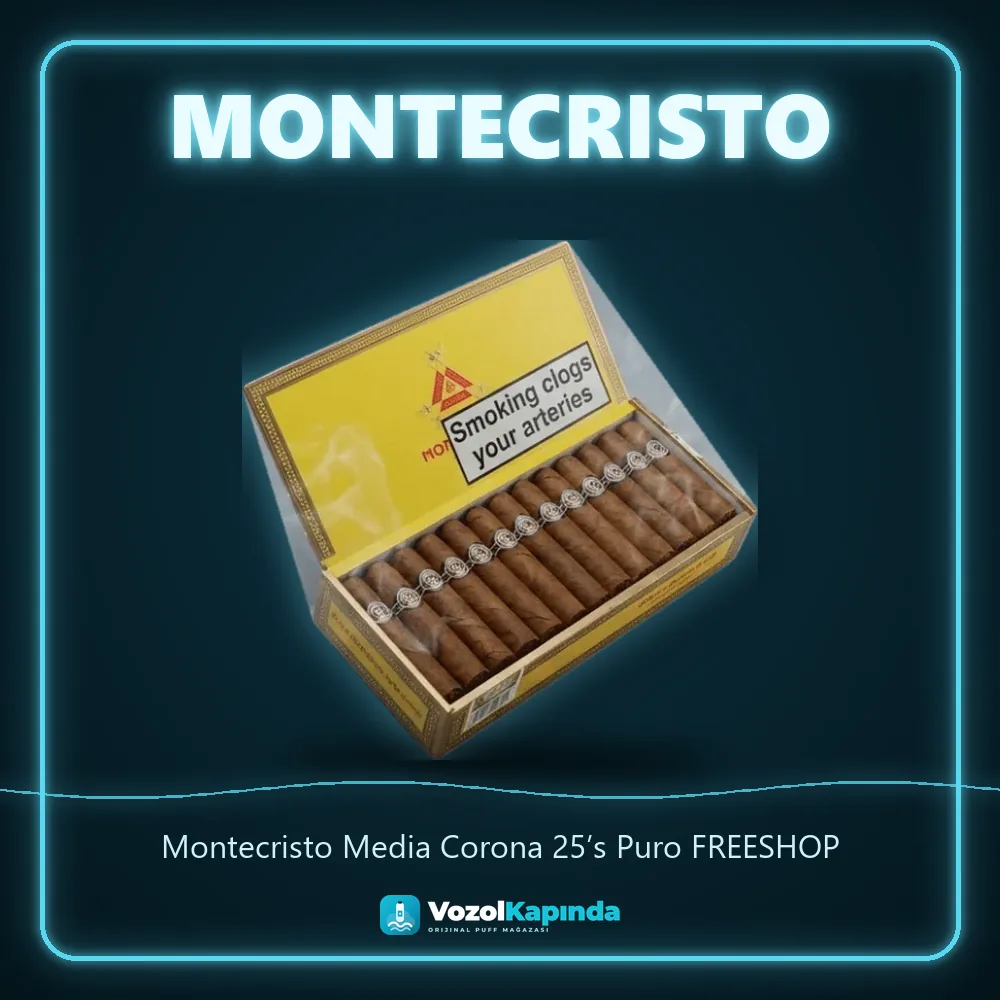 Montecristo Media Corona 25’s Puro FREESHOP Sipariş Bilgileri Montecristo Media Corona 25’s Puro FREESHOP özellikleri: orijinal ürün, kapıda ödeme, gizli paket