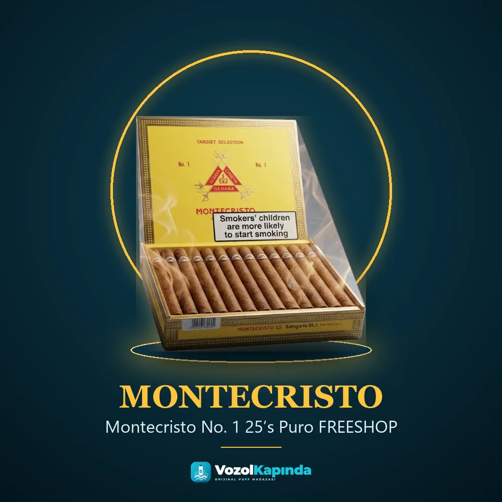 Montecristo No. 1 25’s Puro FREESHOP özellikleri: orijinal ürün, kapıda ödeme, gizli paket