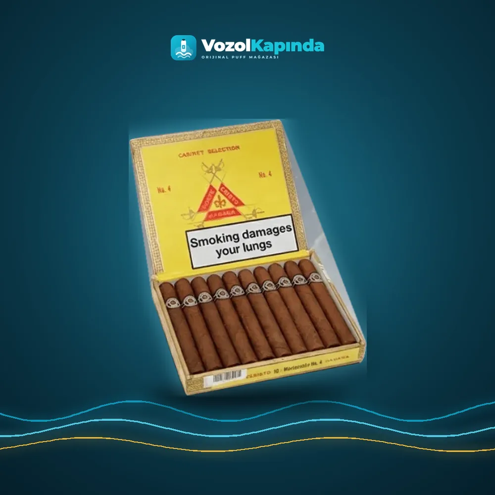 Montecristo No. 4 25’s Puro FREESHOP, Vozol Kapında orijinal puro