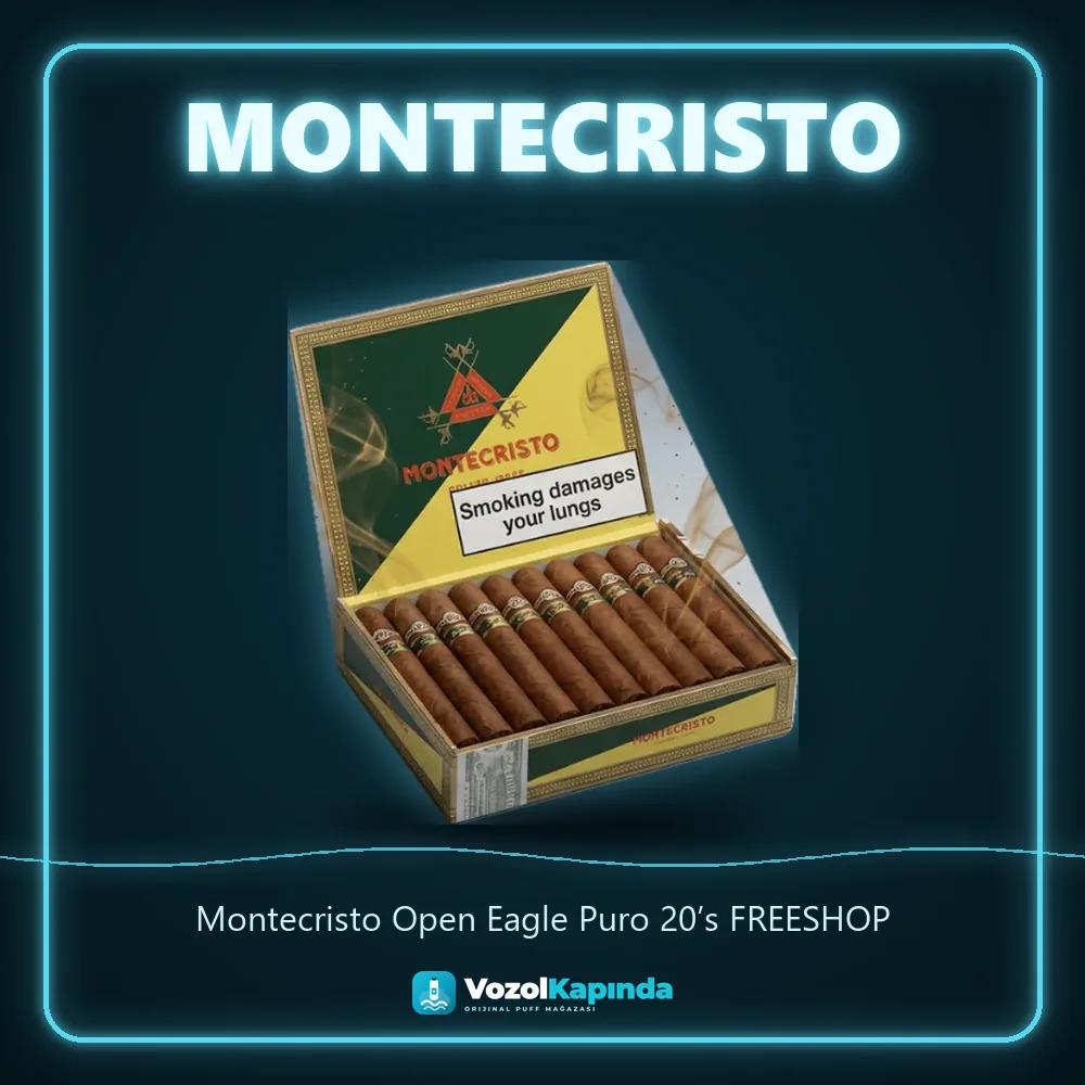Montecristo Open Eagle Puro 20’s FREESHOP Sipariş Bilgileri Montecristo Open Eagle Puro 20’s FREESHOP sipariş avantajları: kapıda ödeme ve gizli paket