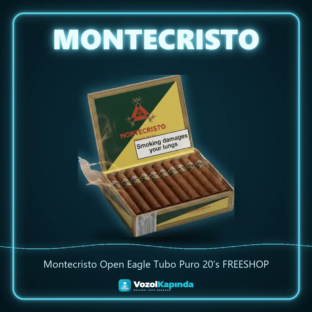 Montecristo Open Eagle Tubo Puro 20’s FREESHOP Özellikleri Montecristo Open Eagle Tubo Puro 20’s FREESHOP özellikleri: orijinal ürün, kapıda ödeme, gizli paket