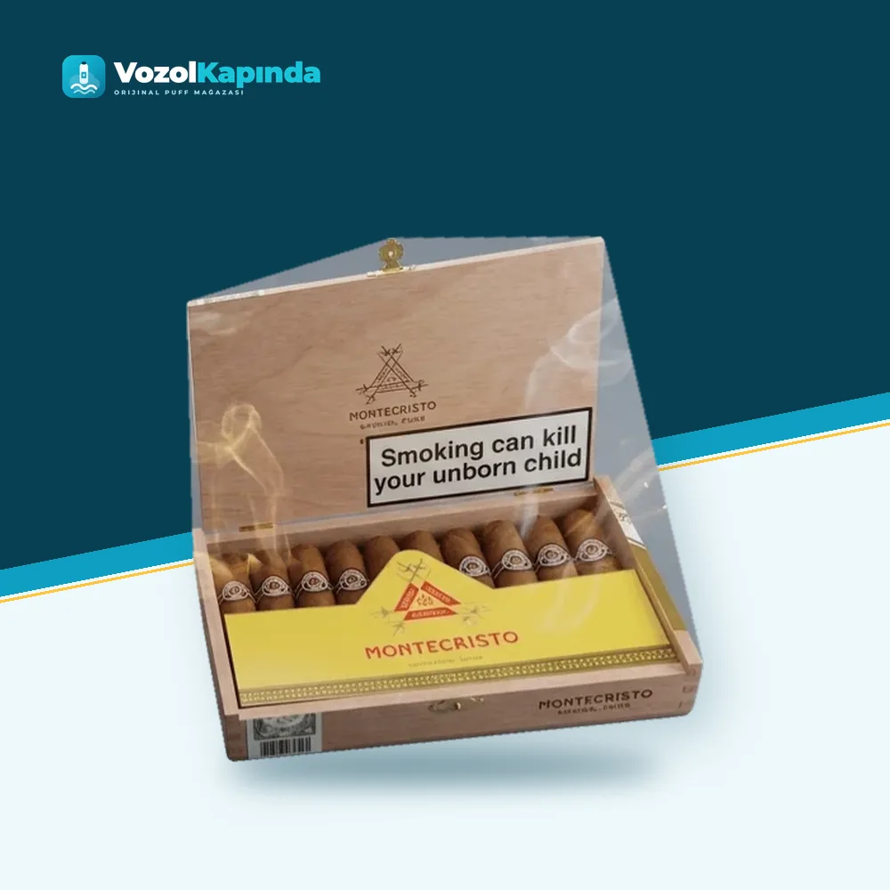 Montecristo Petit Edmundo Puro Tubo 10’s FREESHOP Paket Görünümü Montecristo Petit Edmundo Puro Tubo 10’s FREESHOP ürün görseli, orijinal puro