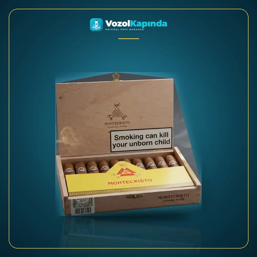 Montecristo Petit Edmundo Puro Tubo 25’s FREESHOP Paket Görünümü Montecristo Petit Edmundo Puro Tubo 25’s FREESHOP ürün görseli, orijinal puro