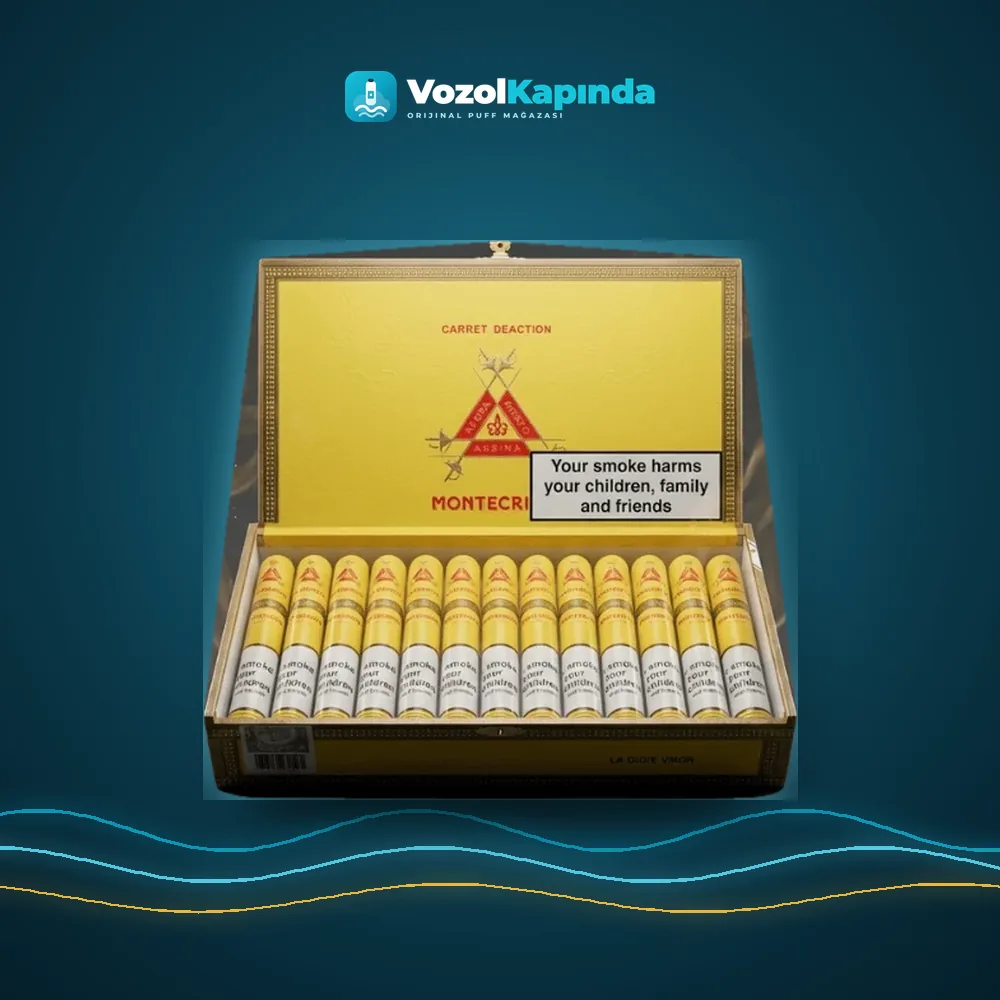 Montecristo Petit Tubos Puro 25’s FREESHOP, Vozol Kapında orijinal puro
