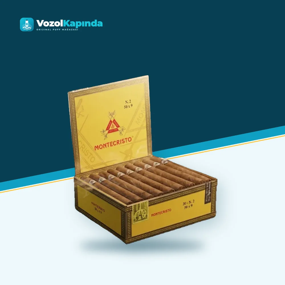 Montecristo Robustos Puro 25’s FREESHOP Paket Görünümü Montecristo Robustos Puro 25’s FREESHOP ön yüz görseli, orijinal ambalaj
