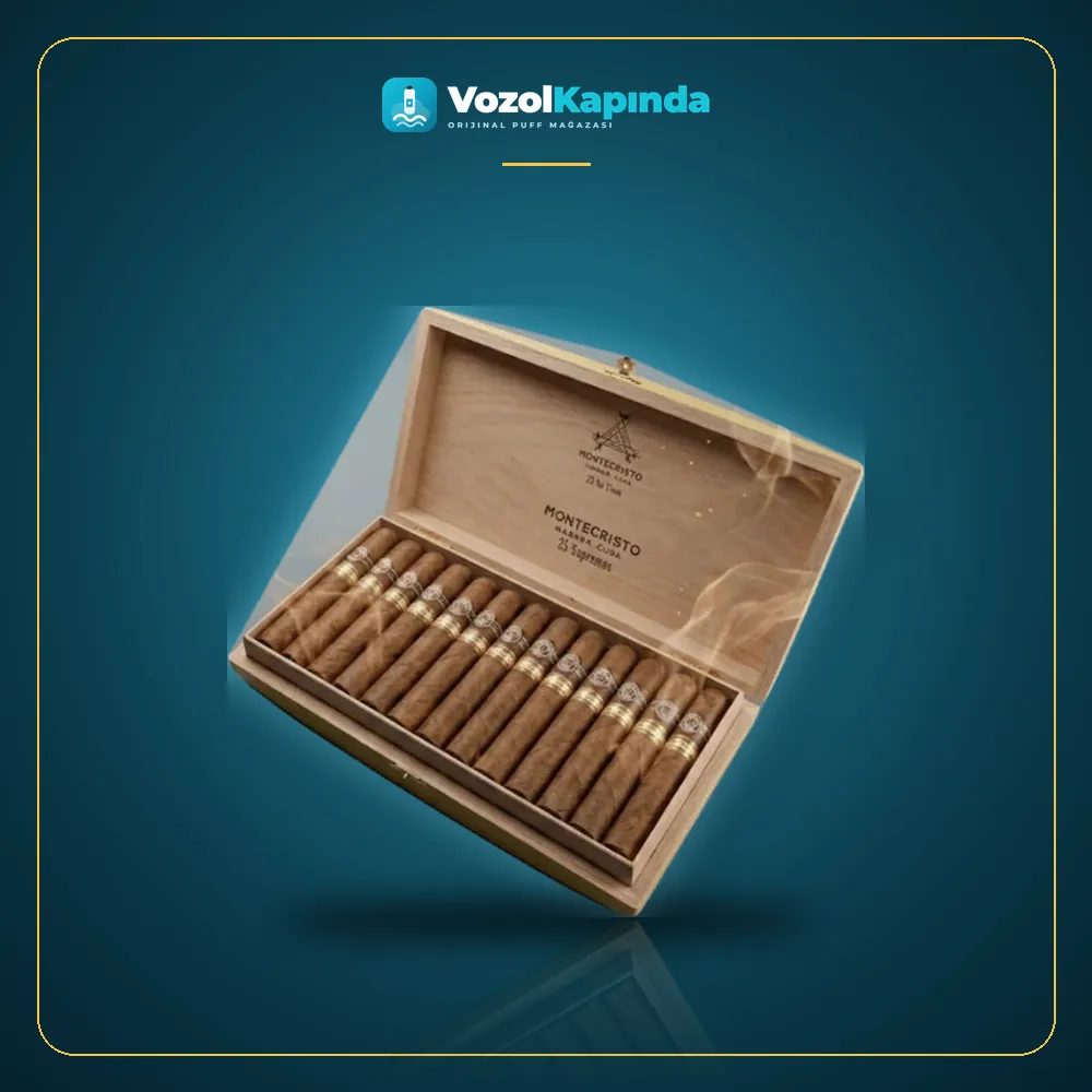 Montecristo Supremos Puro 25’s FREESHOP Orijinal Ambalaj Montecristo Supremos Puro 25’s FREESHOP paket görünümü