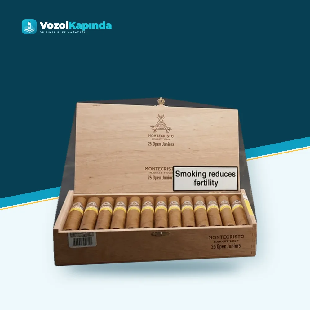 Montecristo Wide Edmundo Puro 25’s FREESHOP Orijinal Ambalaj Montecristo Wide Edmundo Puro 25’s FREESHOP ön yüz görseli, orijinal ambalaj