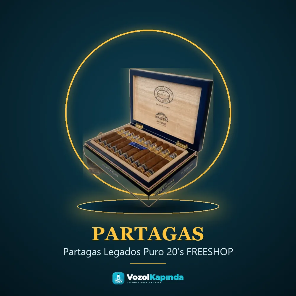 Partagas Legados Puro 20’s FREESHOP bilgi kartı, orijinal puro