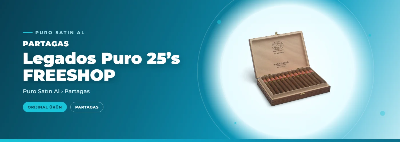 Partagas 	Legados Puro 25’s  FREESHOP