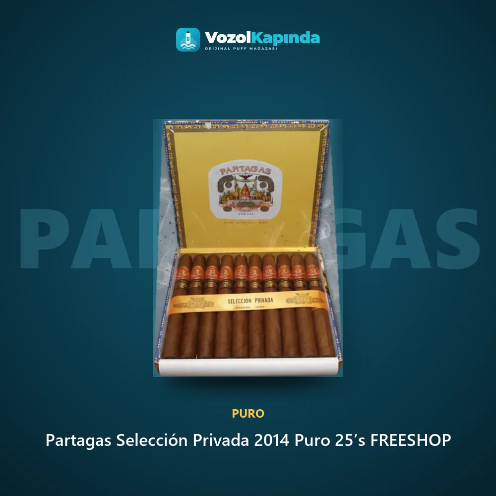 Partagas Selección Privada 2014 Puro 25’s FREESHOP Bilgi Kartı Partagas Selección Privada 2014 Puro 25’s FREESHOP bilgi kartı, orijinal puro