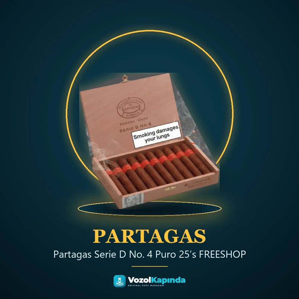 Partagas Serie D No. 4 Puro 25’s FREESHOP Sipariş Bilgileri Partagas Serie D No. 4 Puro 25’s FREESHOP bilgi kartı, orijinal puro