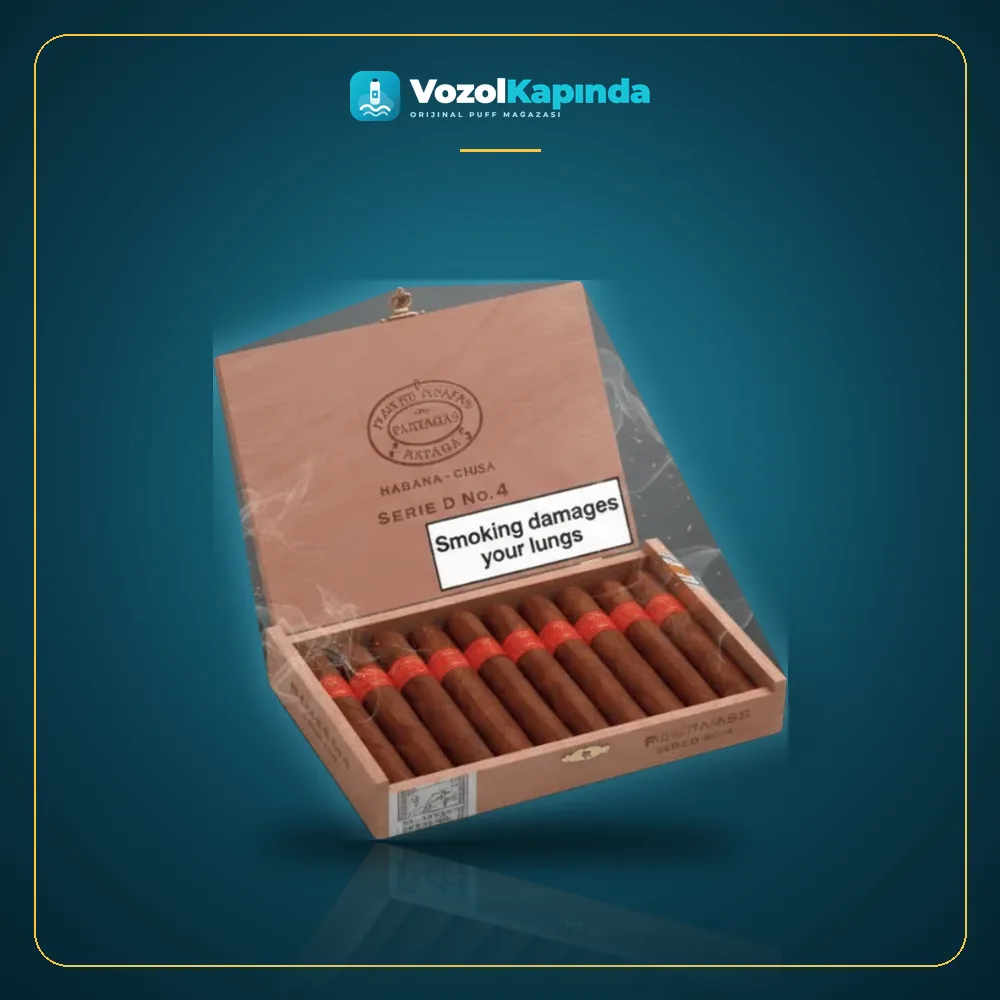 Partagas Serie D No. 4 Puro Tubo 10’s FREESHOP Orijinal Ambalaj Partagas Serie D No. 4 Puro Tubo 10’s FREESHOP ön yüz görseli, orijinal ambalaj