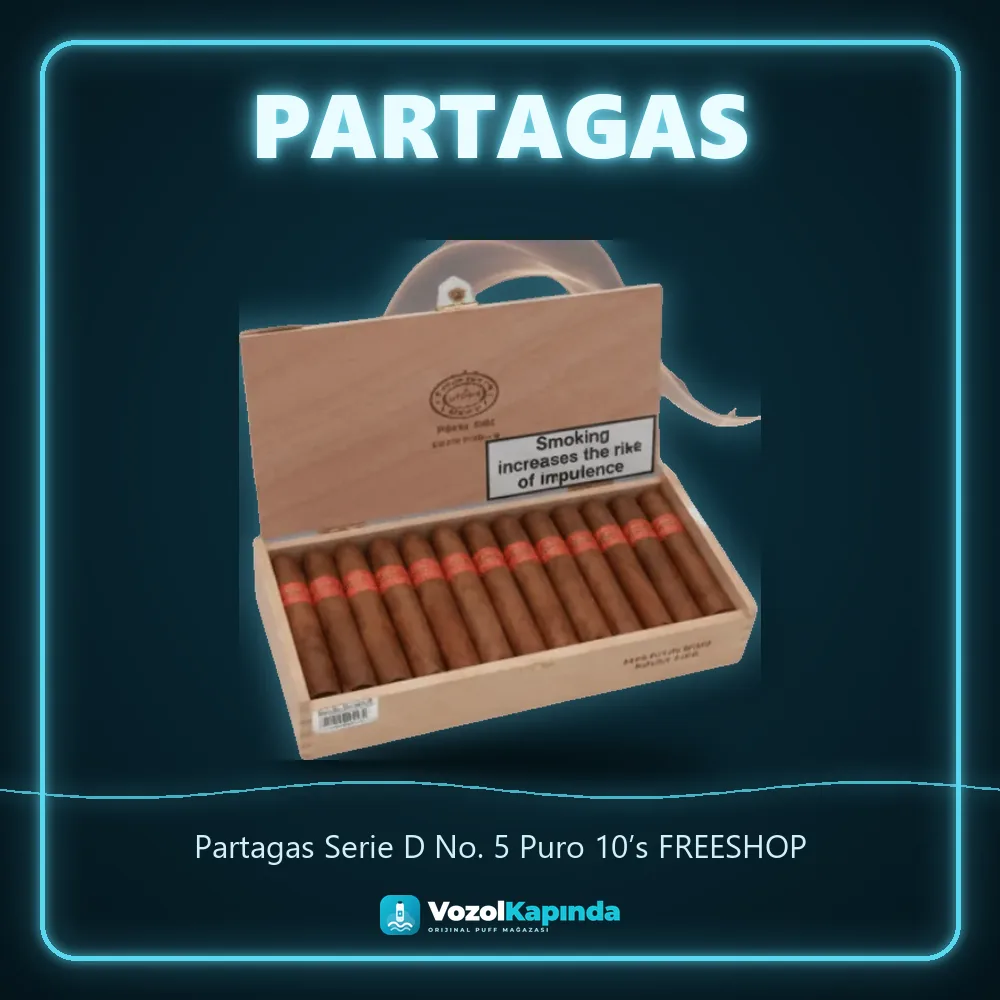 Partagas Serie D No. 5 Puro 10’s FREESHOP Özellikleri Partagas Serie D No. 5 Puro 10’s FREESHOP özellikleri: orijinal ürün, kapıda ödeme, gizli paket