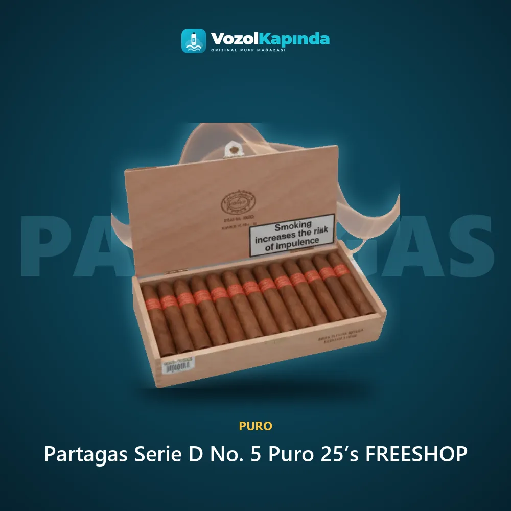 Partagas Serie D No. 5 Puro 25’s FREESHOP Sipariş Bilgileri Partagas Serie D No. 5 Puro 25’s FREESHOP sipariş avantajları: kapıda ödeme ve gizli paket